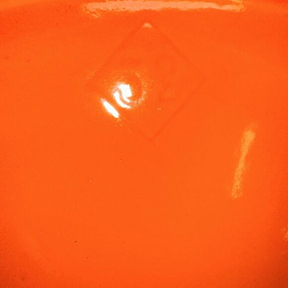 Vtg Le Creuset Cast Iron Enamel #32 Flame Oval Casserole Baking Dish France - Picture 8 of 10